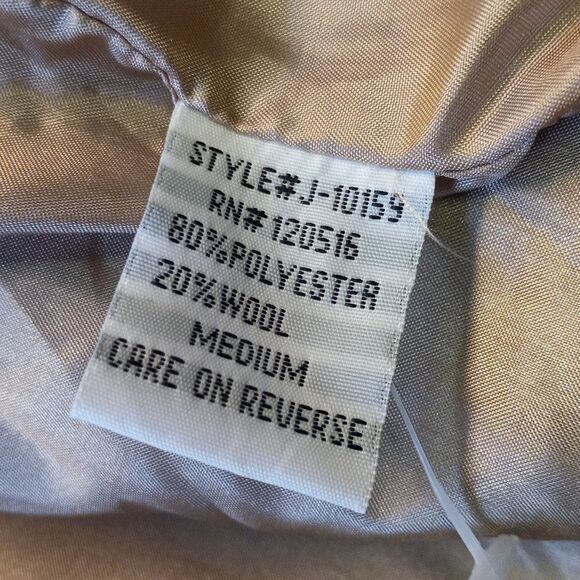 Vintage S line Pleated Peter Pan, Double Breasted Women's Cropped Jacket - Picture 7 of 7